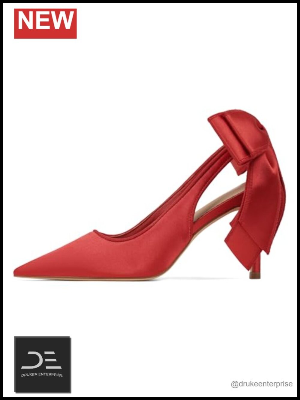 Slingback Heels for Women Pointed Closed Toe Bow Heels Stiletto Wedding Pumps